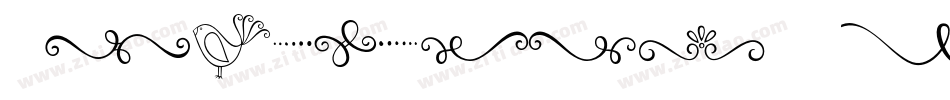 Amelia Ornaments字体转换